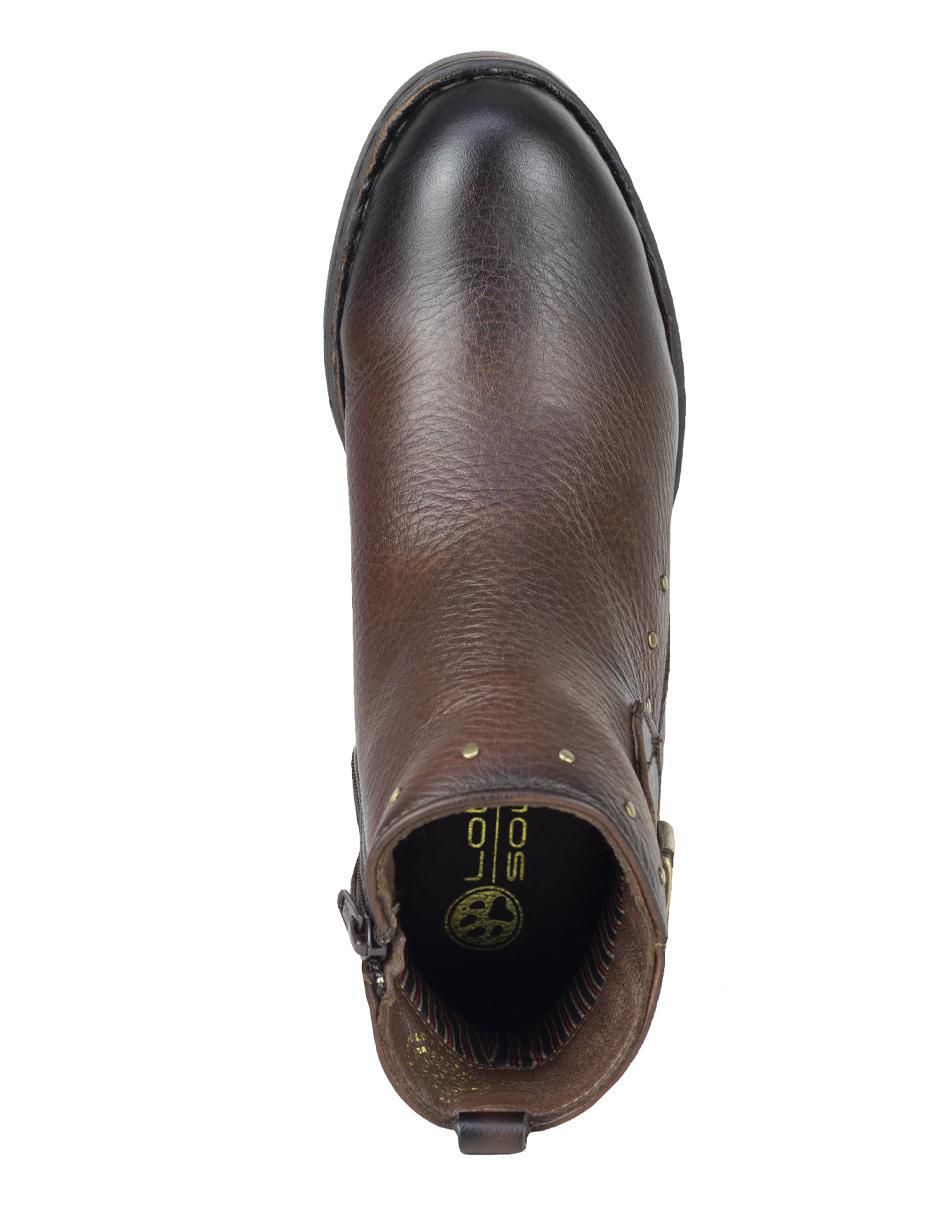 Bota arriba del tobillo Lobo Solo de piel para mujer