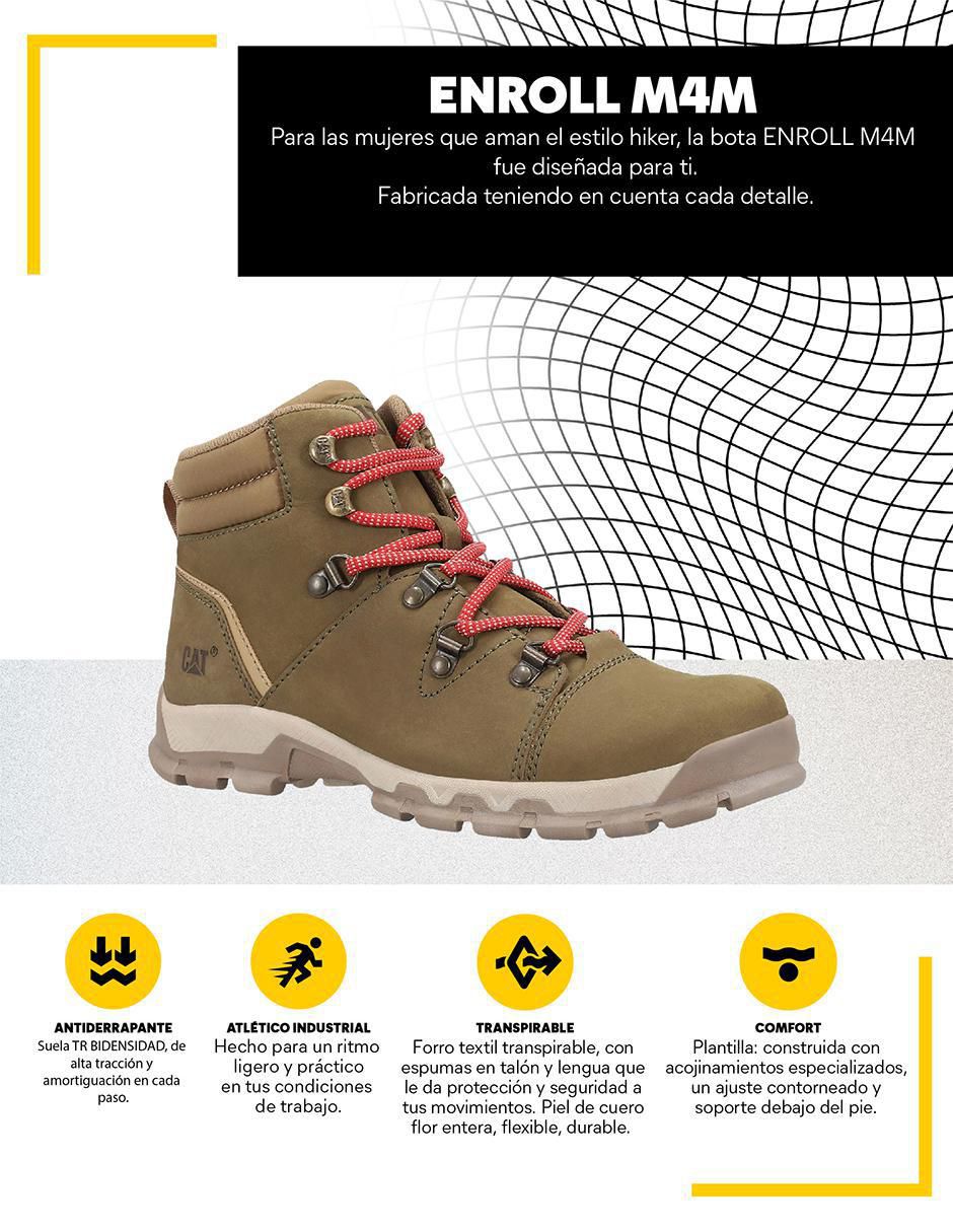 Bota al tobillo de piel para mujer 7
