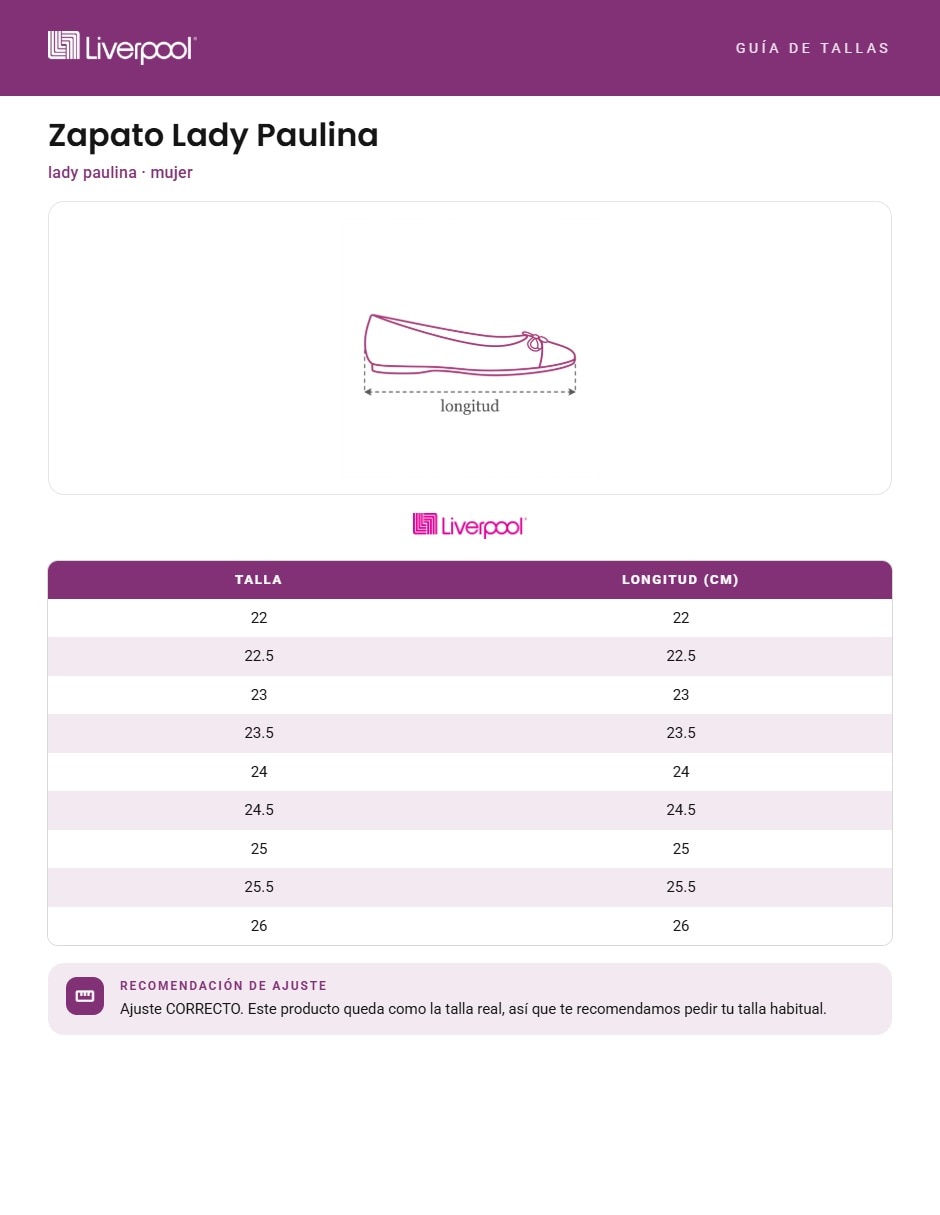 Zapato para mujer