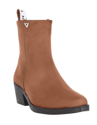 Bota cowboy al tobillo Texas de gamuza para mujer Bota cowboy al tobillo Texas de gamuza para mujer