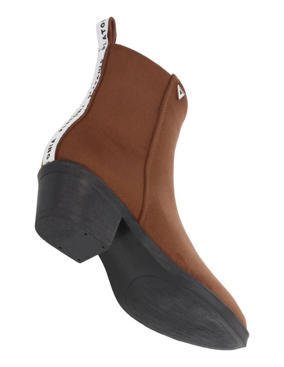 Bota cowboy al tobillo Platonia Texas de gamuza para mujer