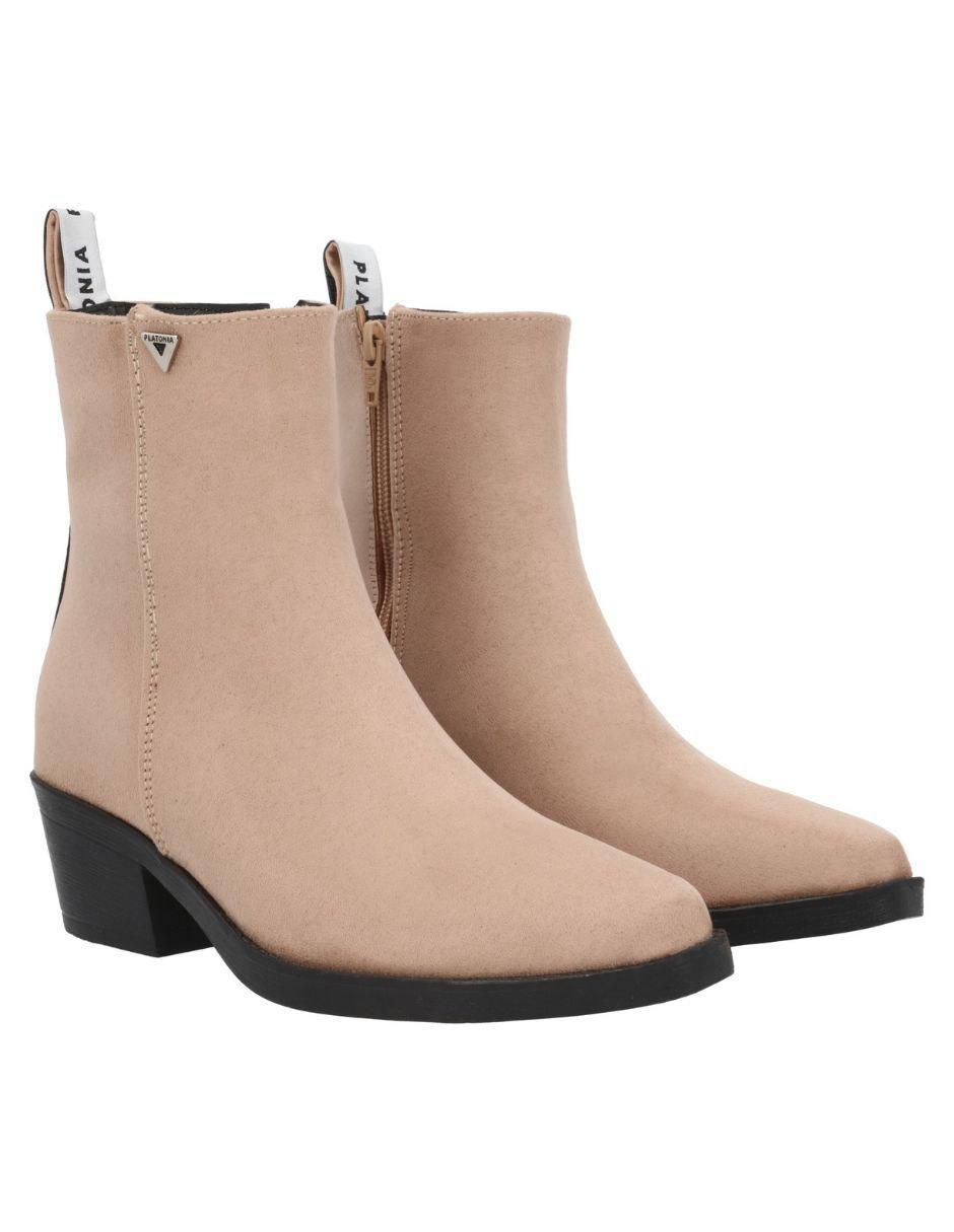 Bota cowboy al tobillo Texas de gamuza para mujer 2