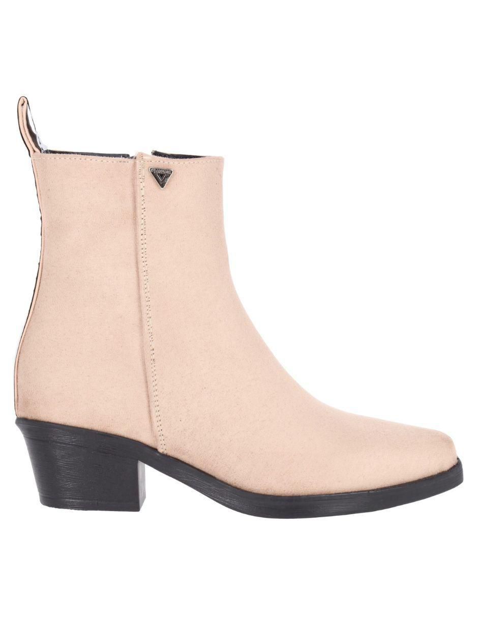 Bota cowboy al tobillo Texas de gamuza para mujer 3