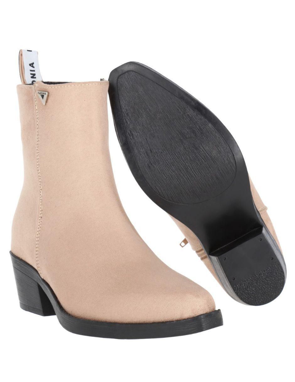 Bota cowboy al tobillo Texas de gamuza para mujer 5