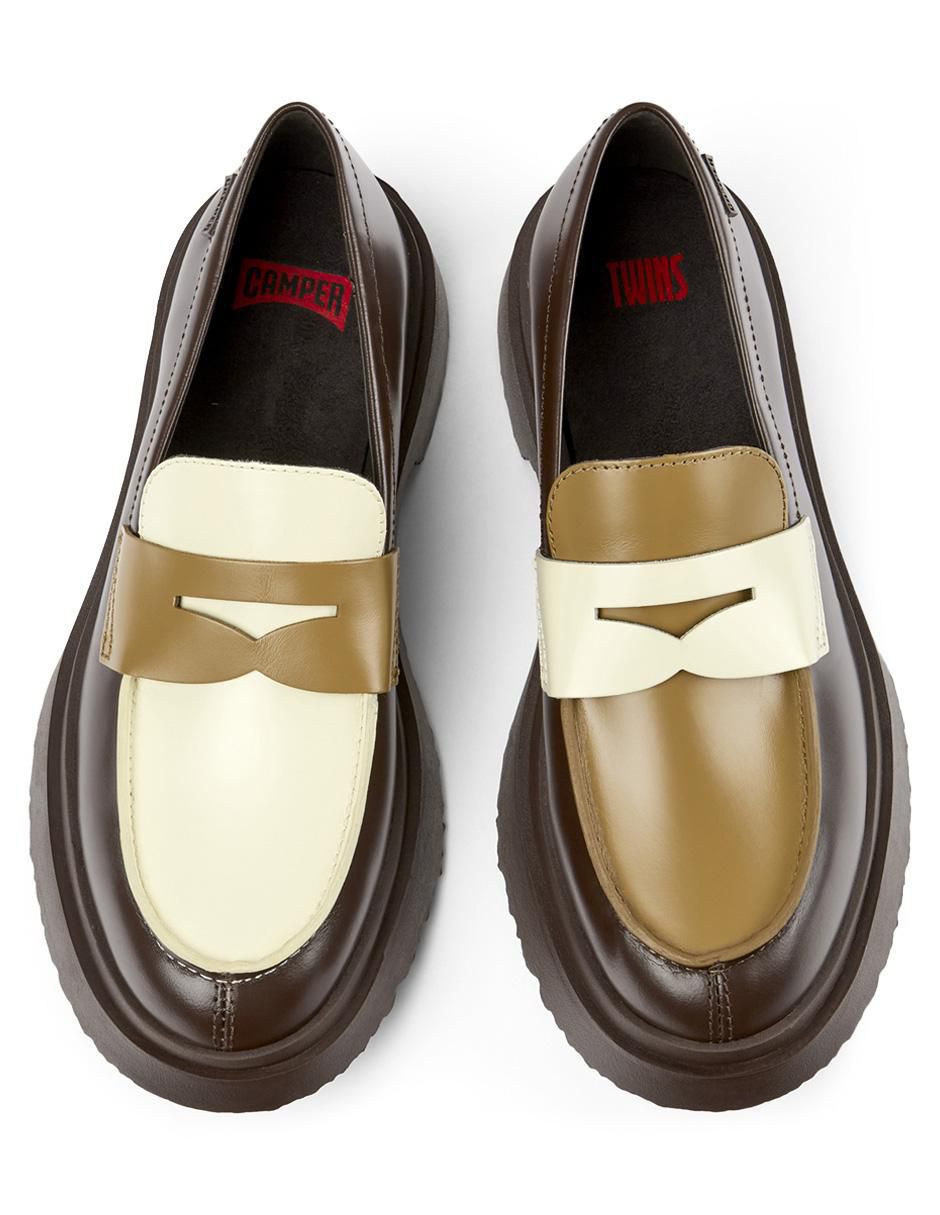 Mocasín Twins de piel para mujer 5