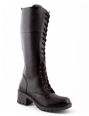 Bota combat abajo de la rodilla hamilton footwear para mujer