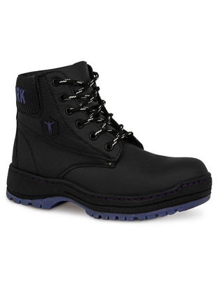 Bota al tobillo de piel para mujer