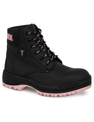 Bota al tobillo de piel para mujer