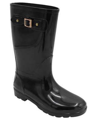 Bota para lluvia abajo de la rodilla para mujer