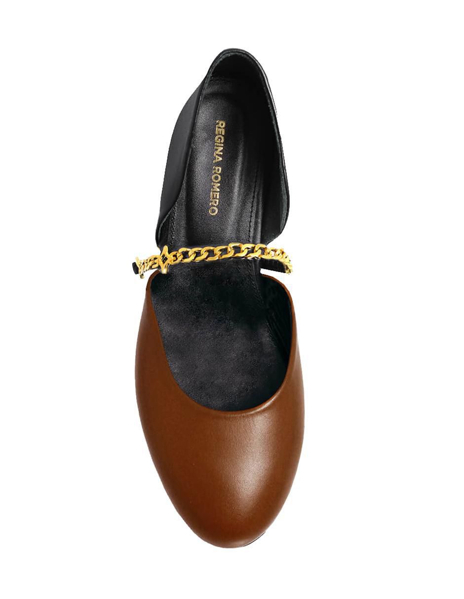 Balerinas Naomi de piel para mujer 3