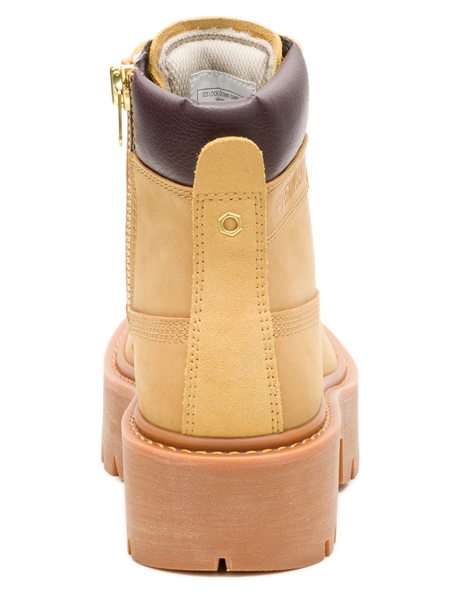 Bota arriba del tobillo Caterpillar de piel para mujer