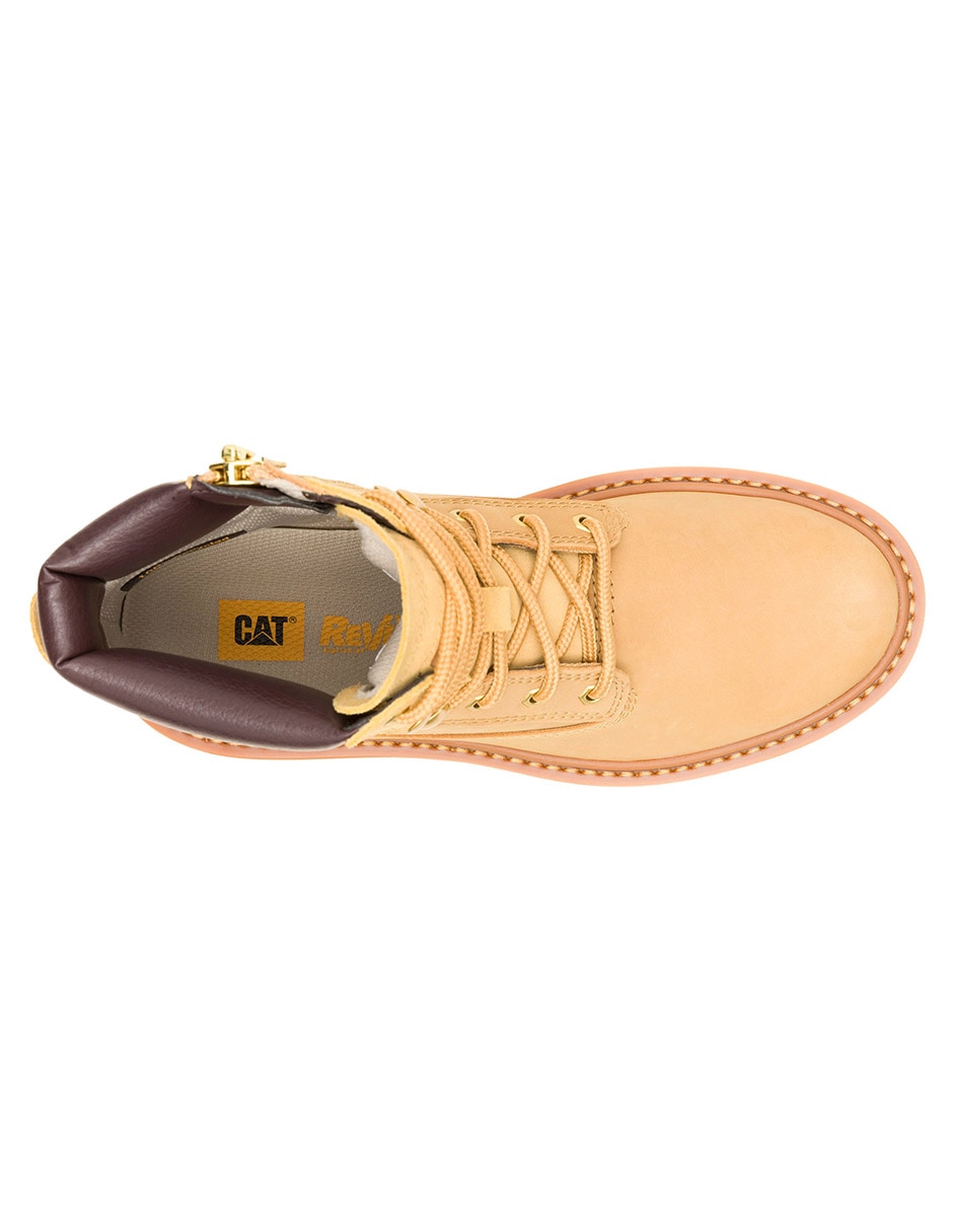 Bota arriba del tobillo Caterpillar de piel para mujer