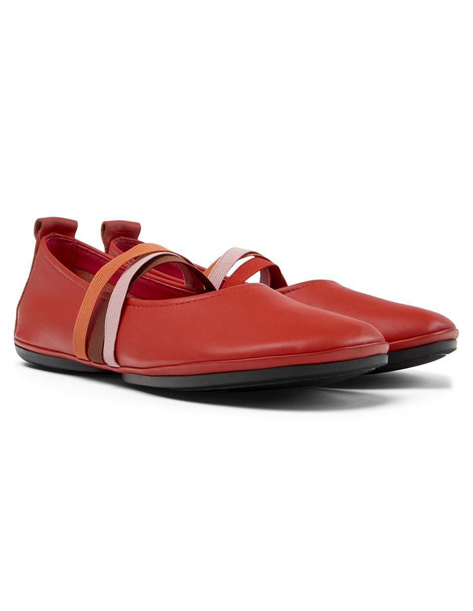 Balerinas Tws de piel para mujer