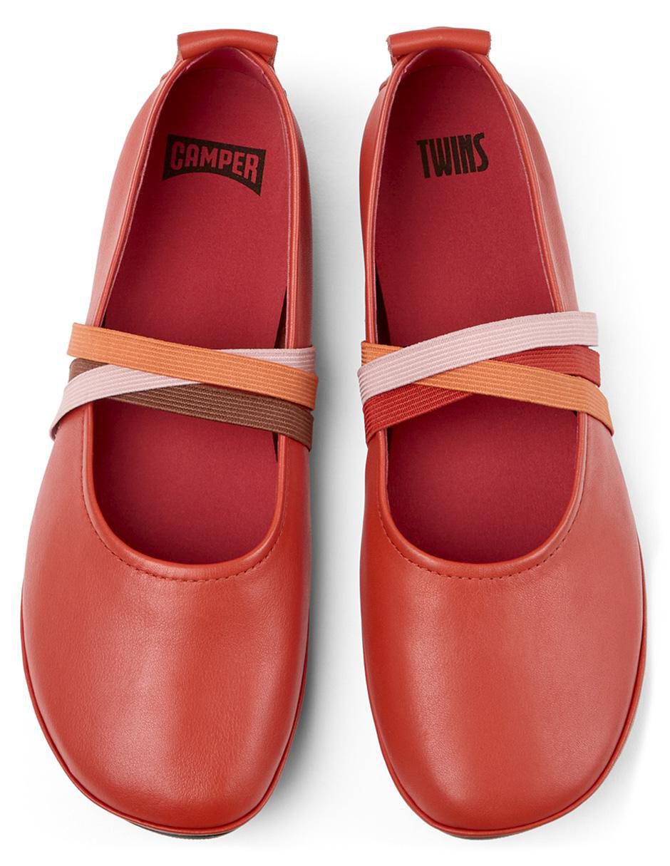 Balerinas Tws de piel para mujer