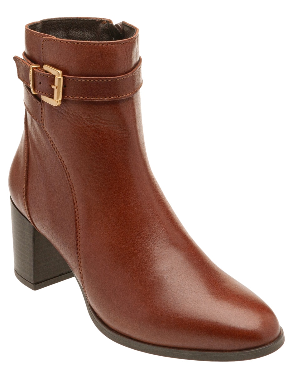 Bota al tobillo de piel para mujer 5