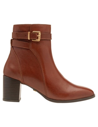 Bota al tobillo Charlotte de piel para mujer Bota al tobillo Charlotte de piel para mujer