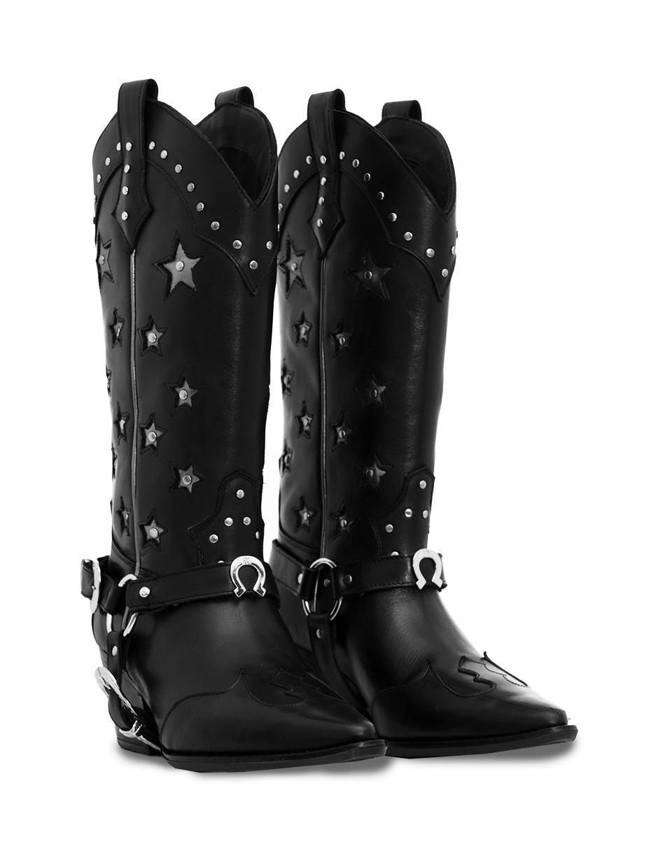 Bota cowboy media pierna Elán Choose Your Way Best seller de piel para mujer