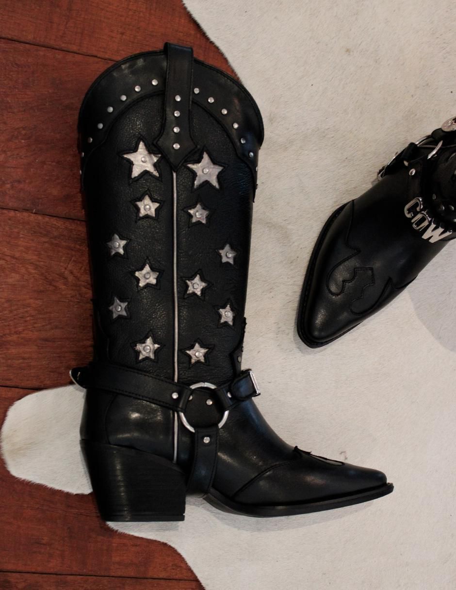Bota cowboy media pierna Elán Choose Your Way Best seller de piel para mujer