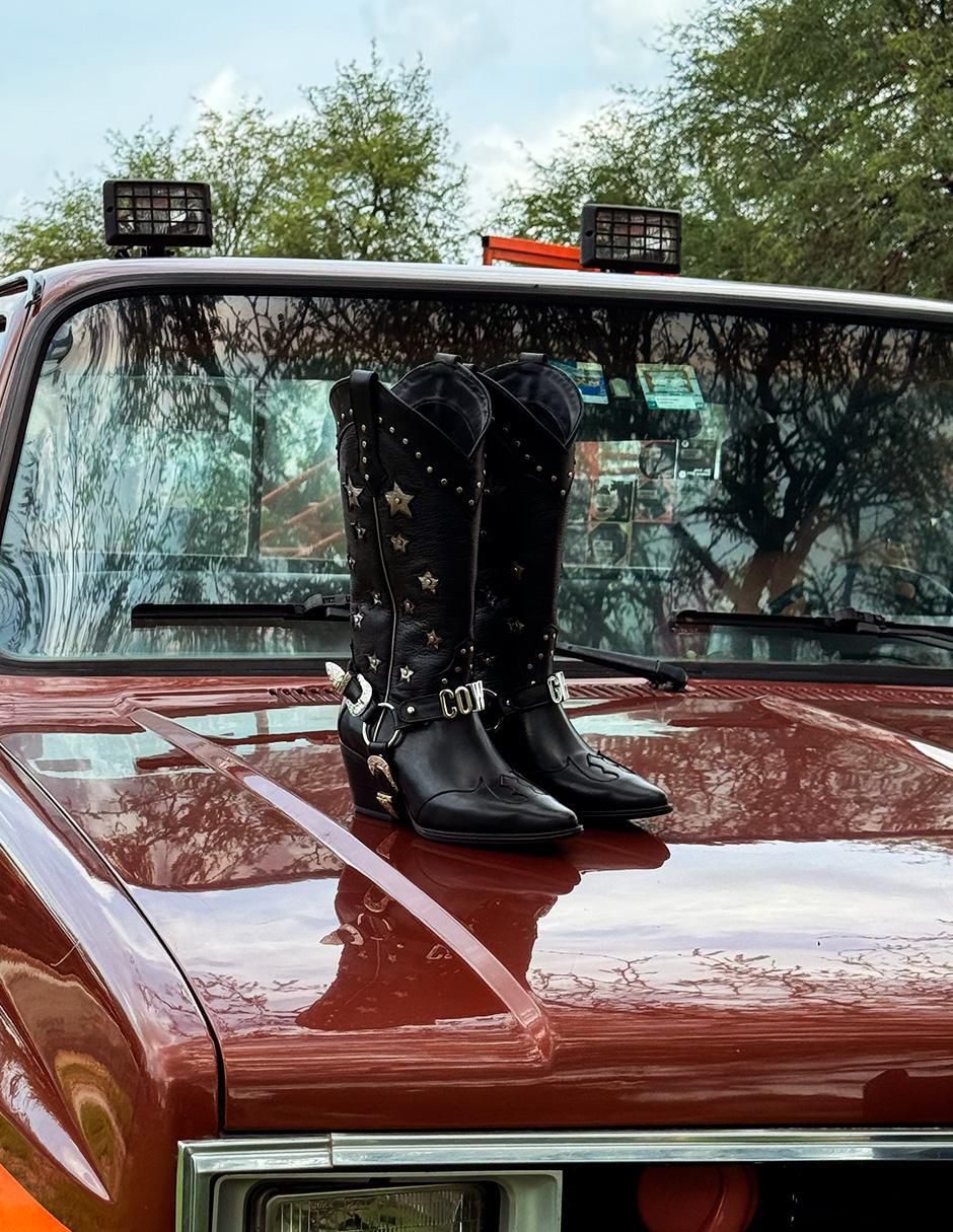 Bota cowboy media pierna Elán Choose Your Way Best seller de piel para mujer