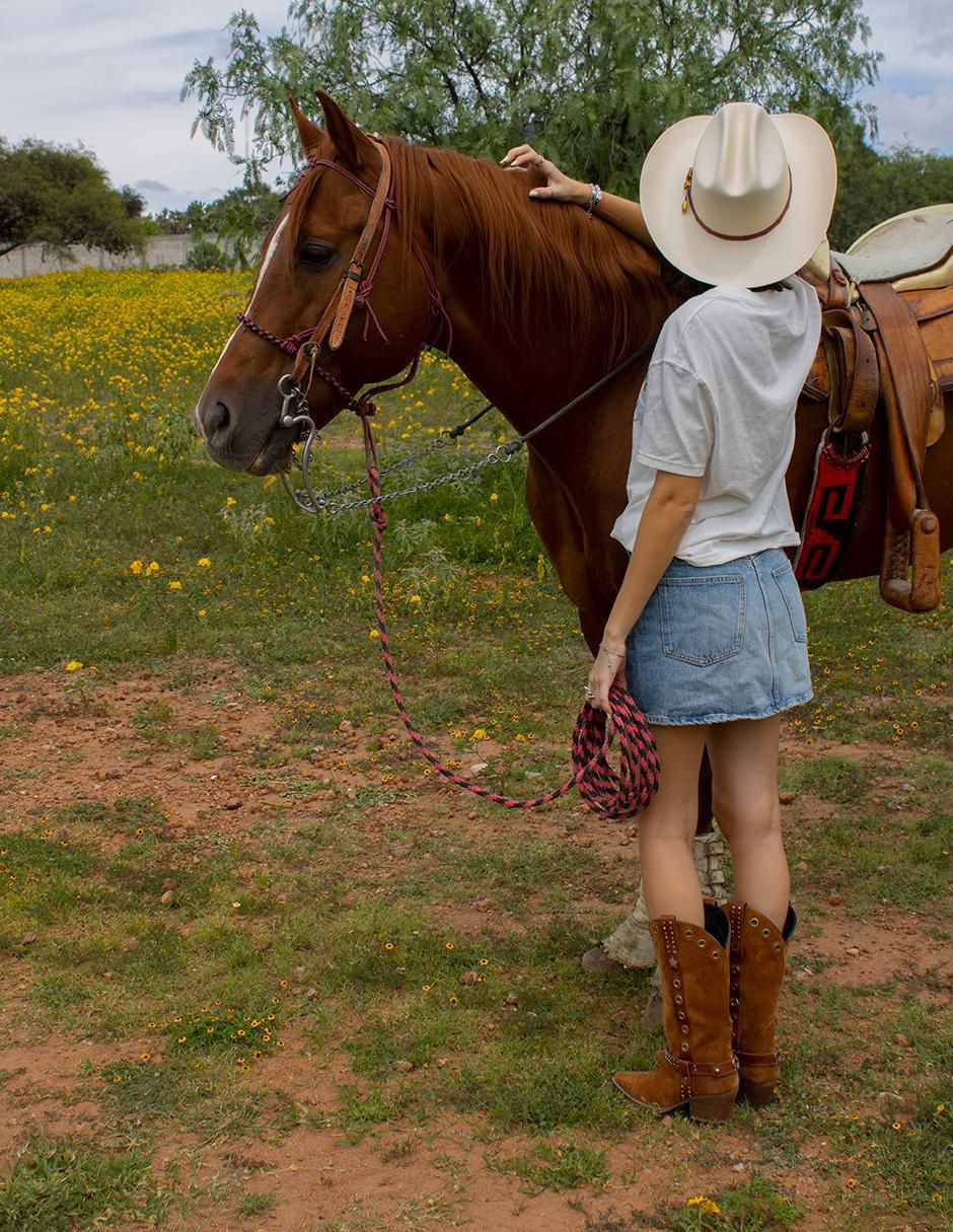 Bota cowboy media pierna Elán Choose Your Way Best seller de gamuza para mujer
