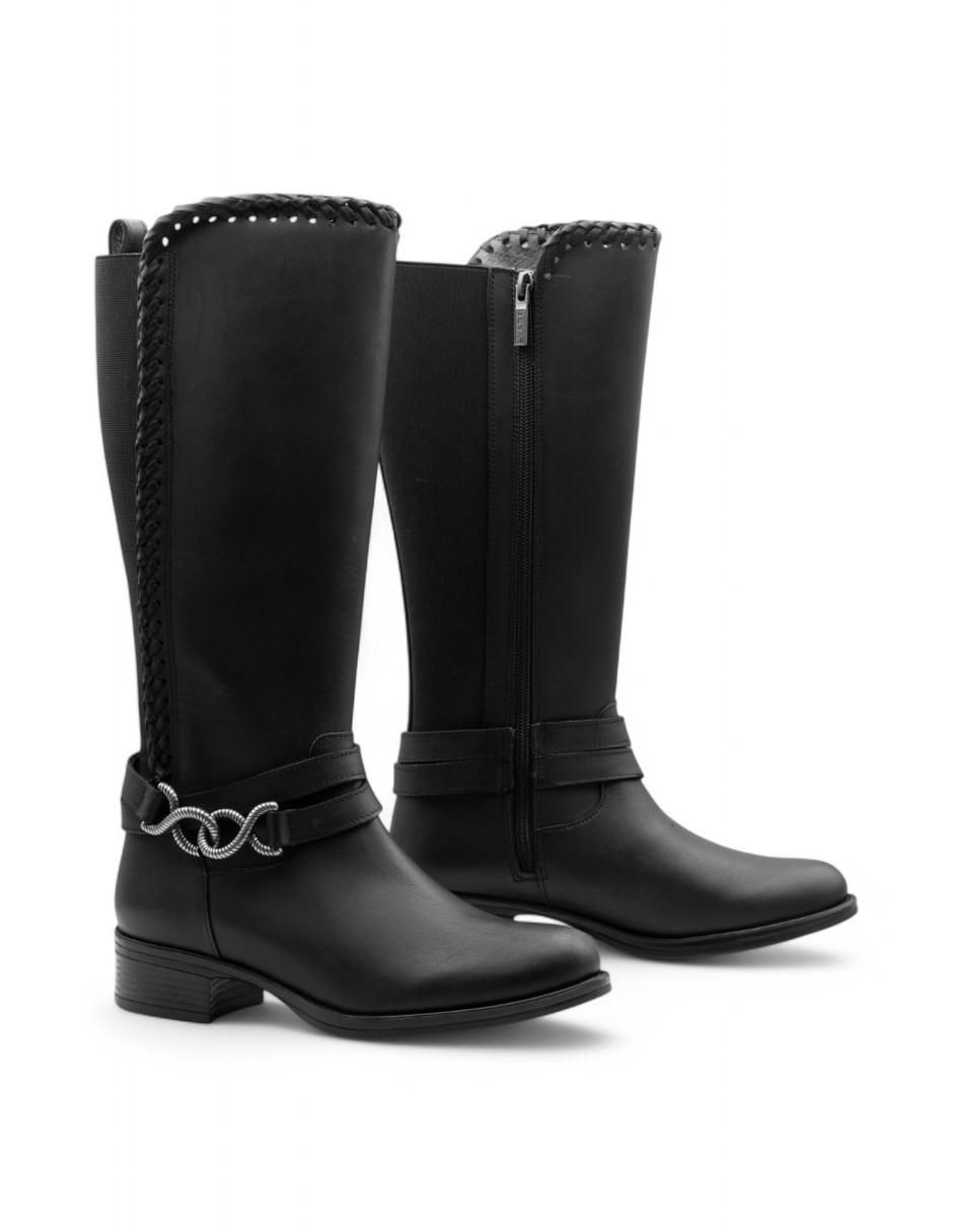 Bota abajo de la rodilla Lyard de piel bovino para mujer