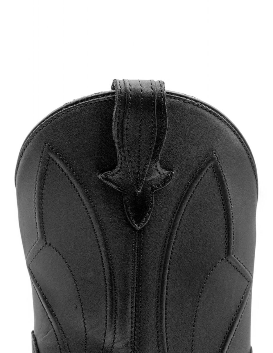 Bota media pierna de piel para mujer 5
