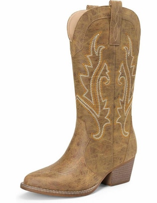 Bota cowboy arriba del tobillo para mujer Bota cowboy arriba del tobillo para mujer