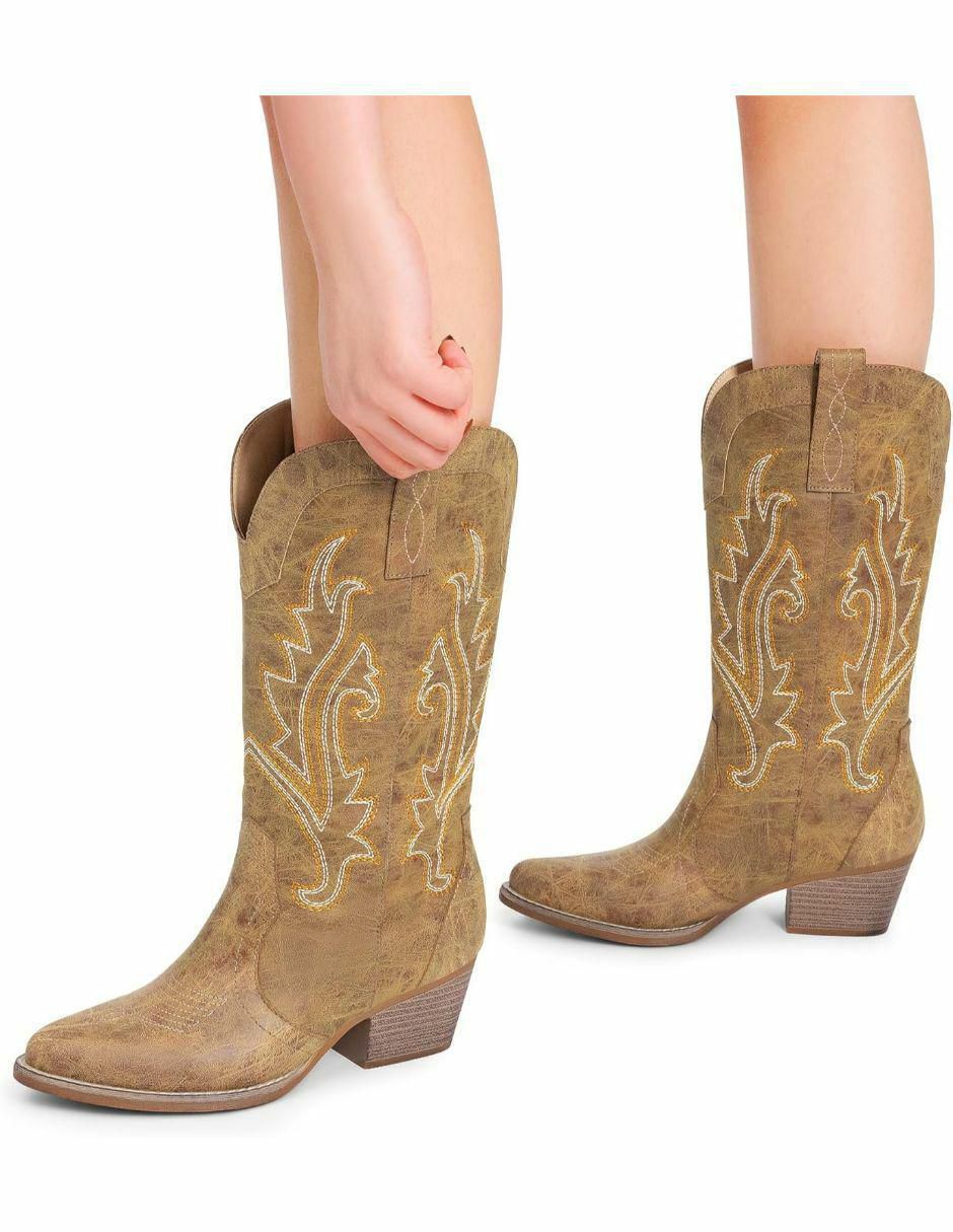 Bota arriba del tobillo de piel para mujer 2