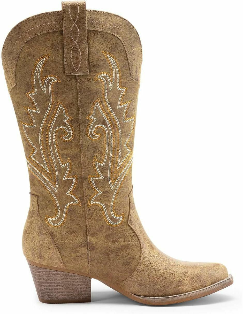 Bota arriba del tobillo de piel para mujer 4
