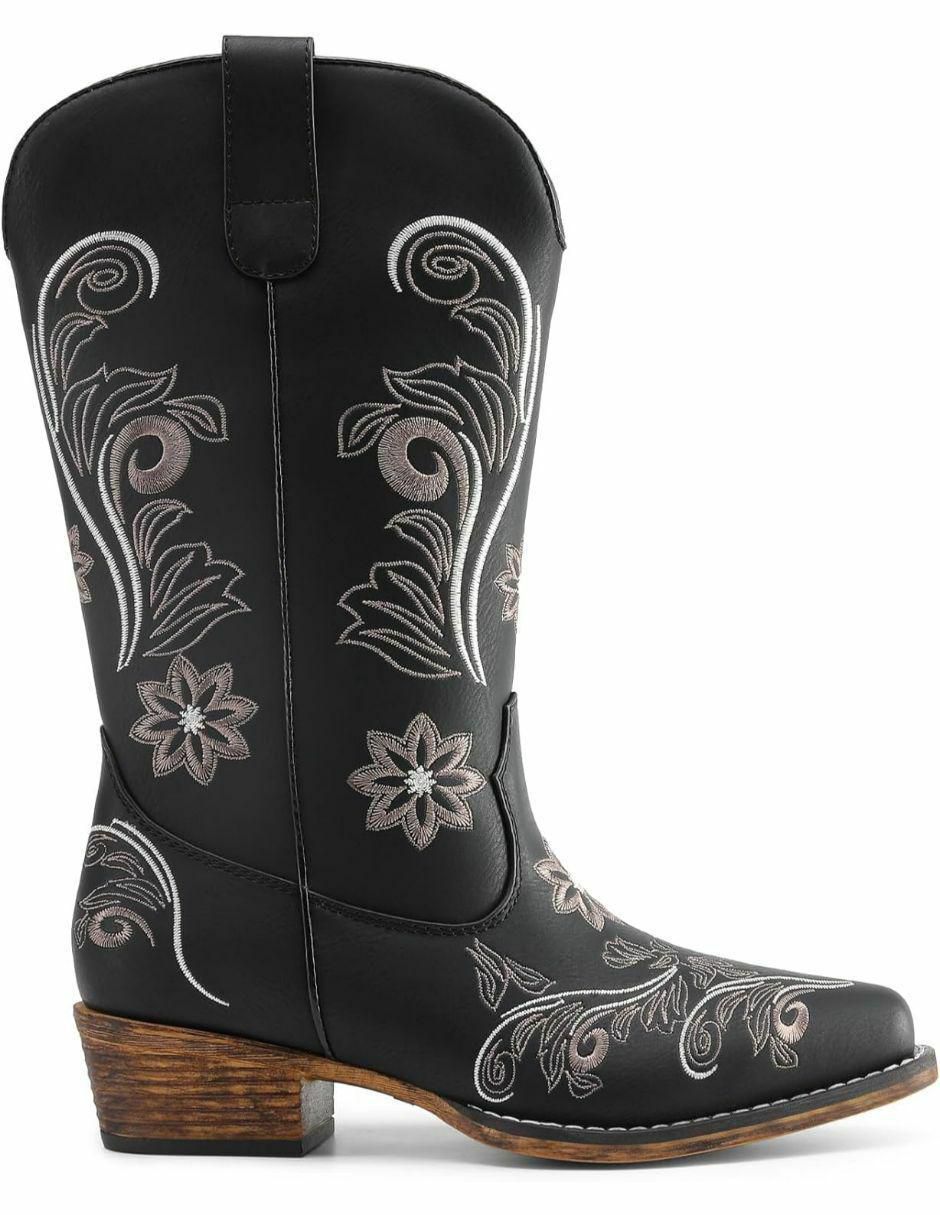 Bota arriba del tobillo de piel para mujer 4