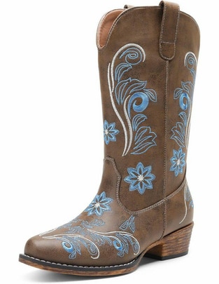 Bota cowboy arriba del tobillo para mujer Bota cowboy arriba del tobillo para mujer