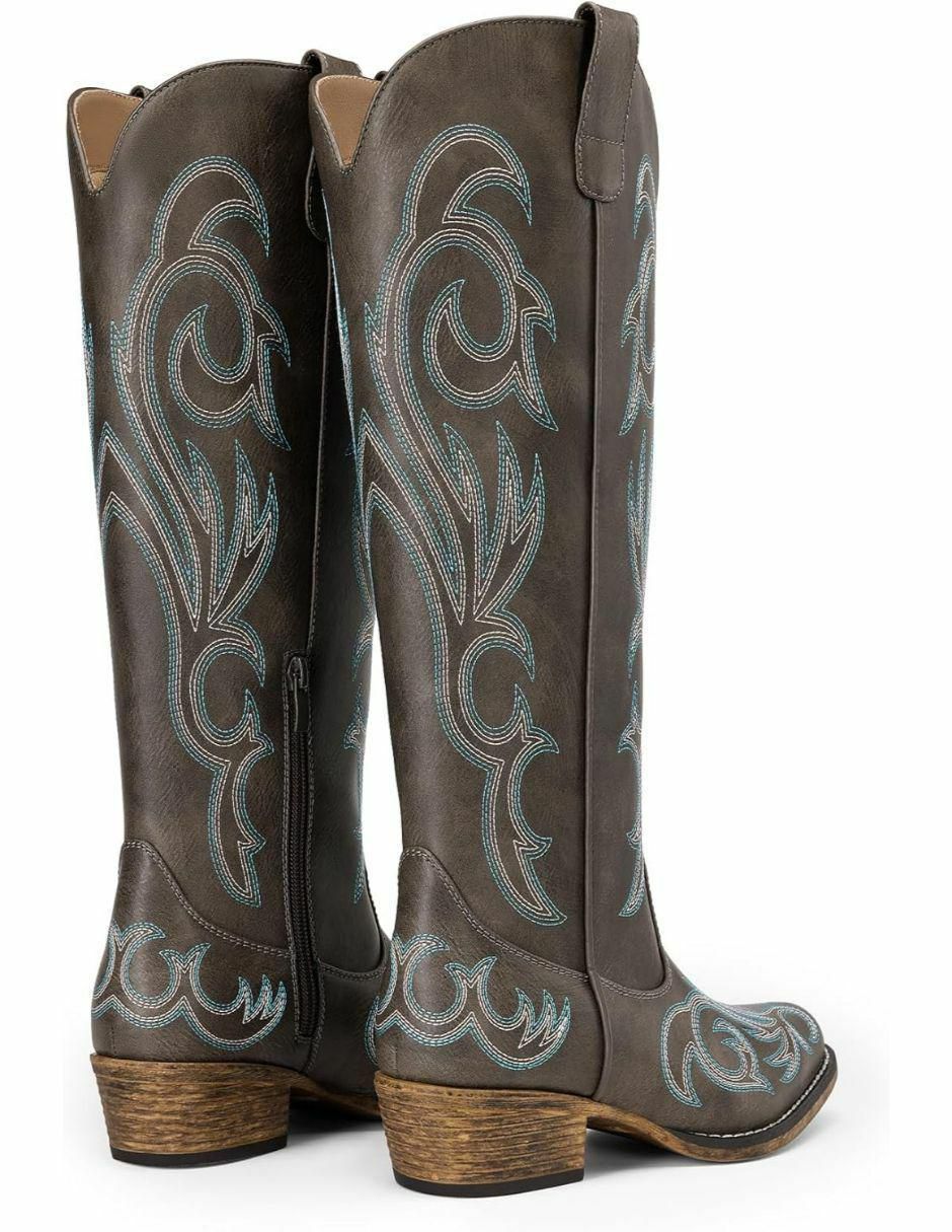Bota arriba del tobillo de piel para mujer 3