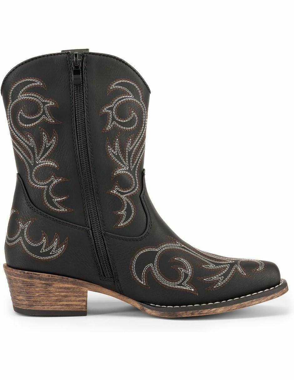 Bota arriba del tobillo de piel para mujer 2