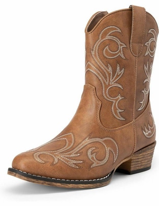 Bota cowboy arriba del tobillo para mujer Bota cowboy arriba del tobillo para mujer