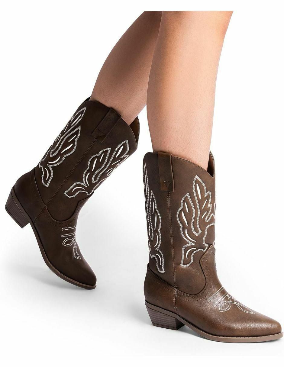 Bota arriba del tobillo de piel para mujer 3