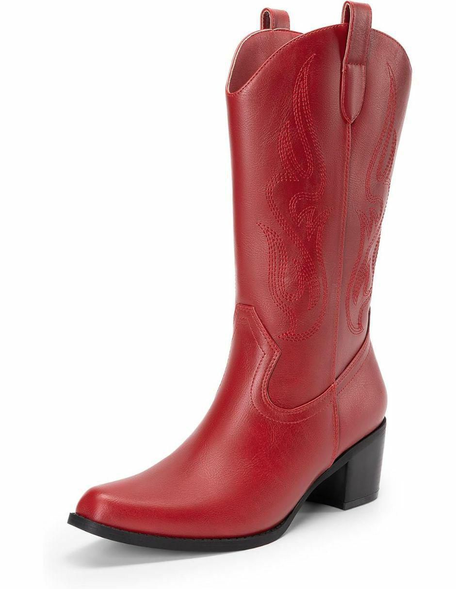 Bota arriba del tobillo de piel para mujer 1