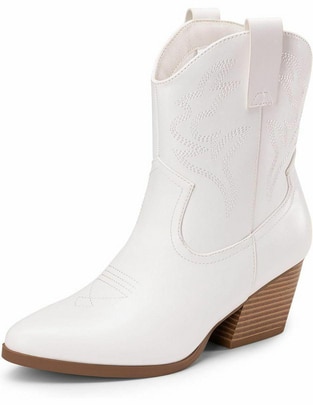 Bota cowboy arriba del tobillo para mujer
