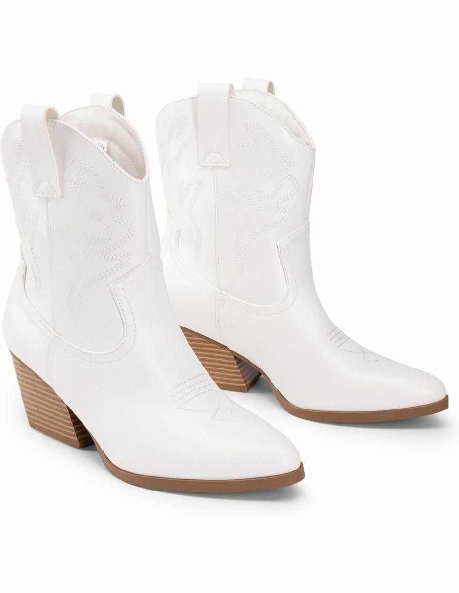 Bota cowboy arriba del tobillo para mujer 4