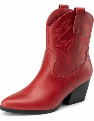 Bota cowboy arriba del tobillo para mujer Bota cowboy arriba del tobillo para mujer