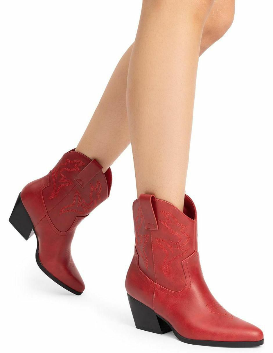 Bota cowboy arriba del tobillo Dream Paris para mujer