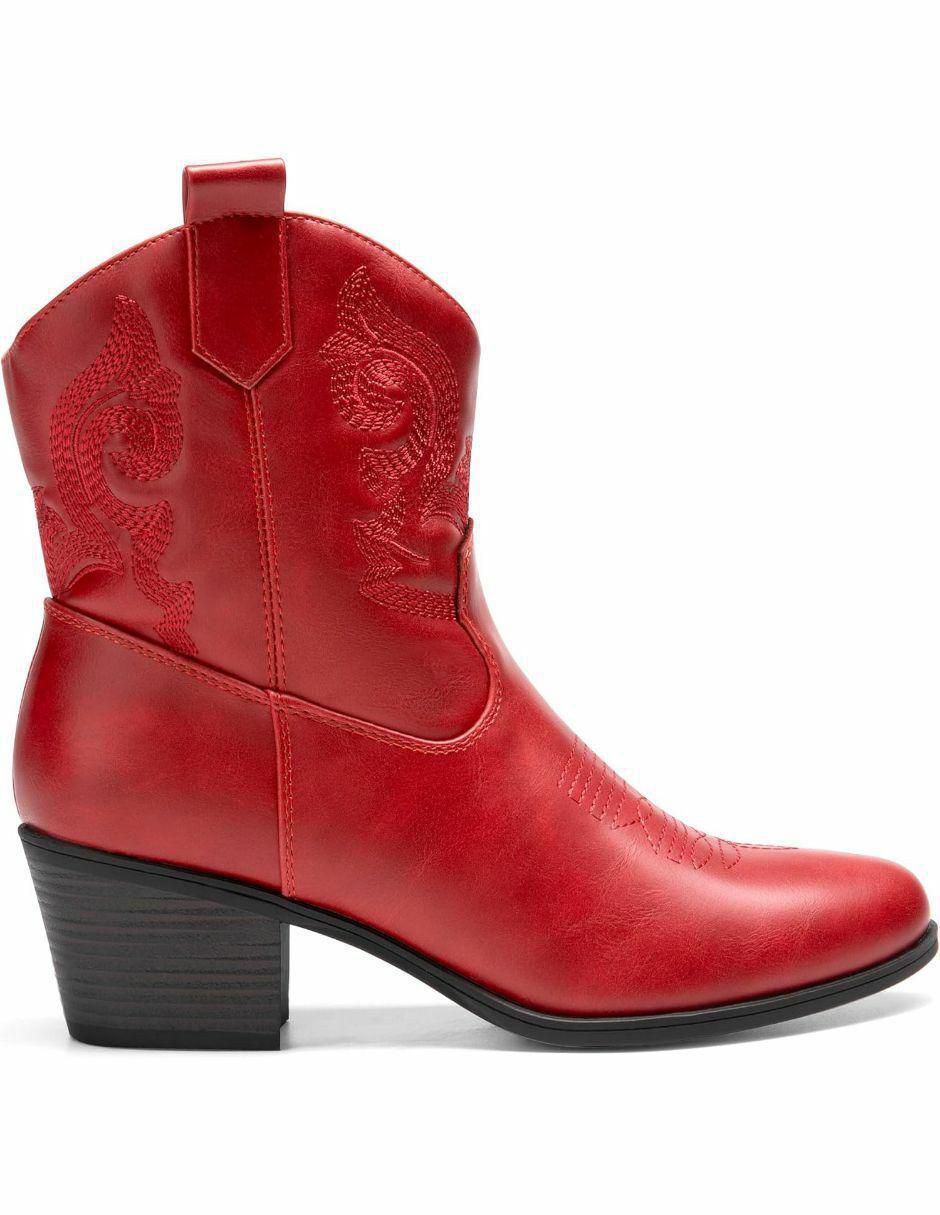 Bota arriba del tobillo de piel para mujer 4