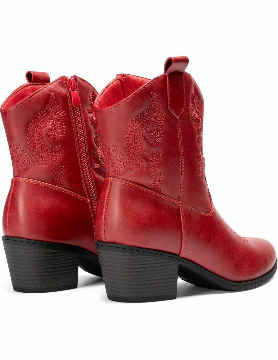 Bota arriba del tobillo de piel para mujer 3