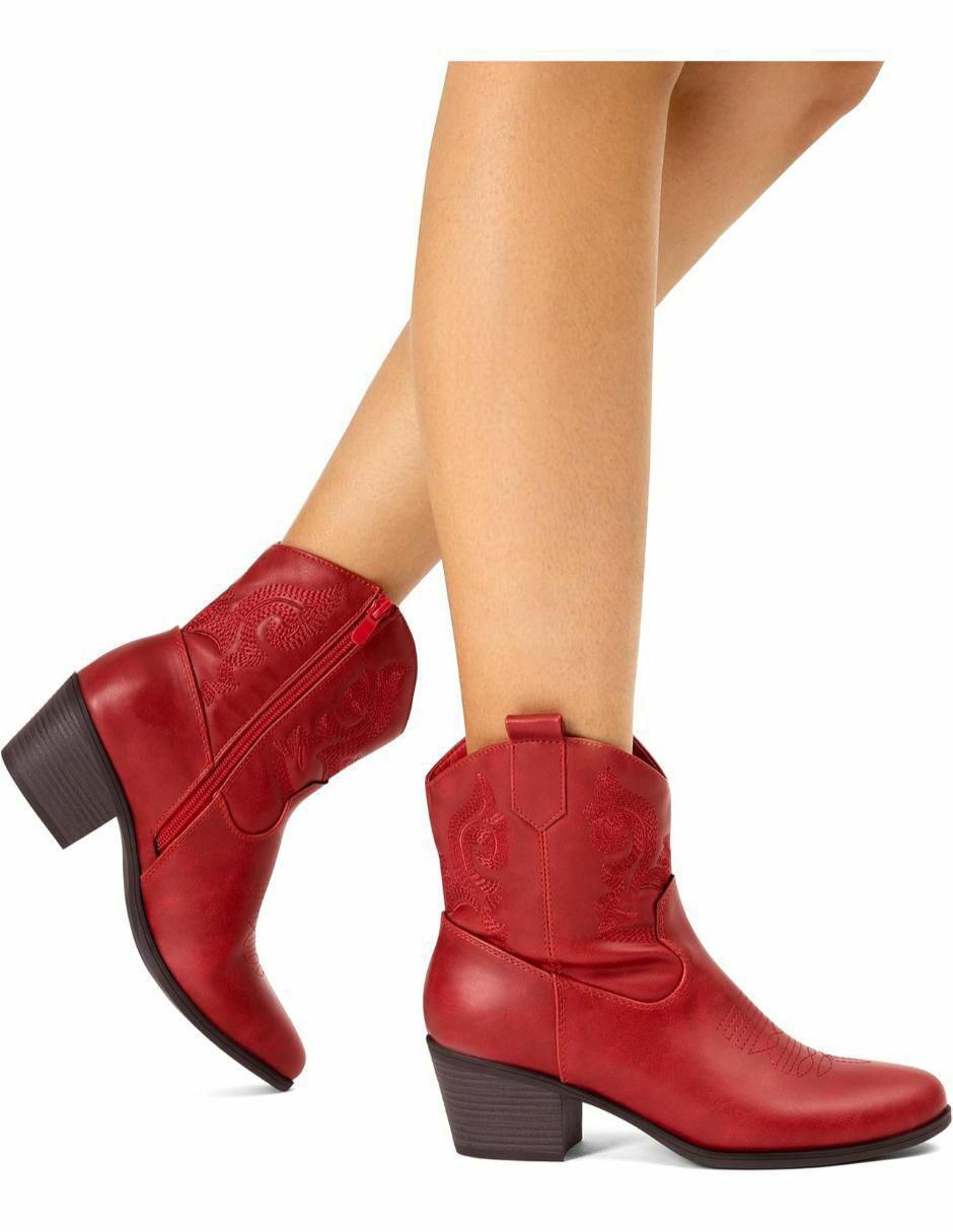 Bota arriba del tobillo de piel para mujer 2