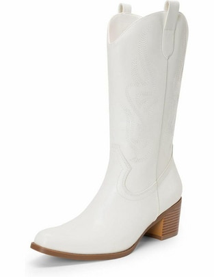 Bota cowboy arriba del tobillo para mujer