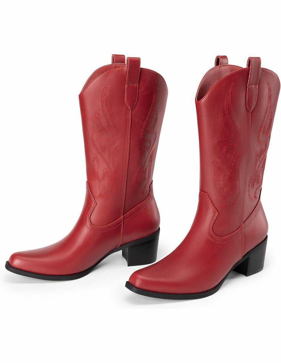 Bota arriba del tobillo de piel para mujer 3