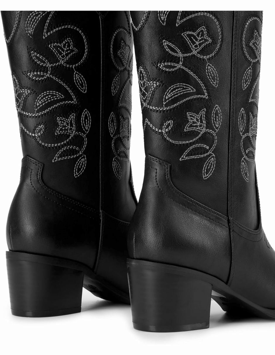 Bota cowboy arriba del tobillo para mujer 4
