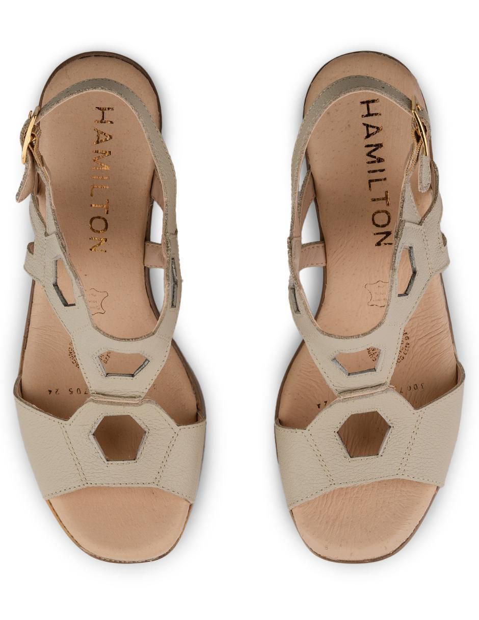 Sandalia Carolina Ivory para mujer