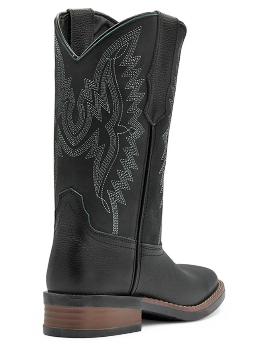 Bota cowboy media pierna Rbsoul de piel para mujer 3
