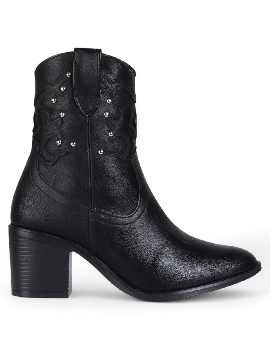 Bota arriba del tobillo de piel para mujer