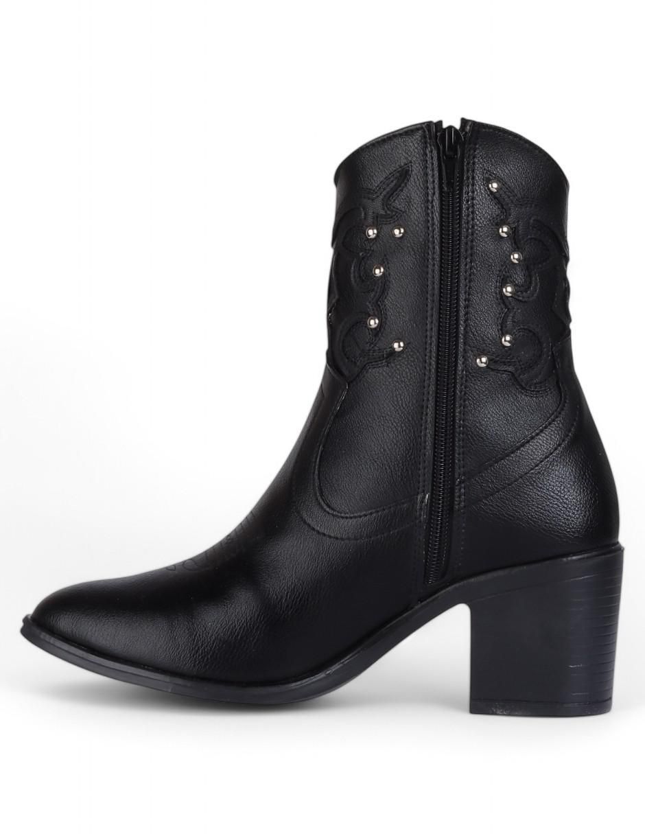 Bota arriba del tobillo de piel para mujer